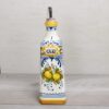 Bottiglia Olio in ceramica decorata a mano "Limoncini"