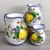 Brocca in ceramica decorata a mano "Limone Nuovo"